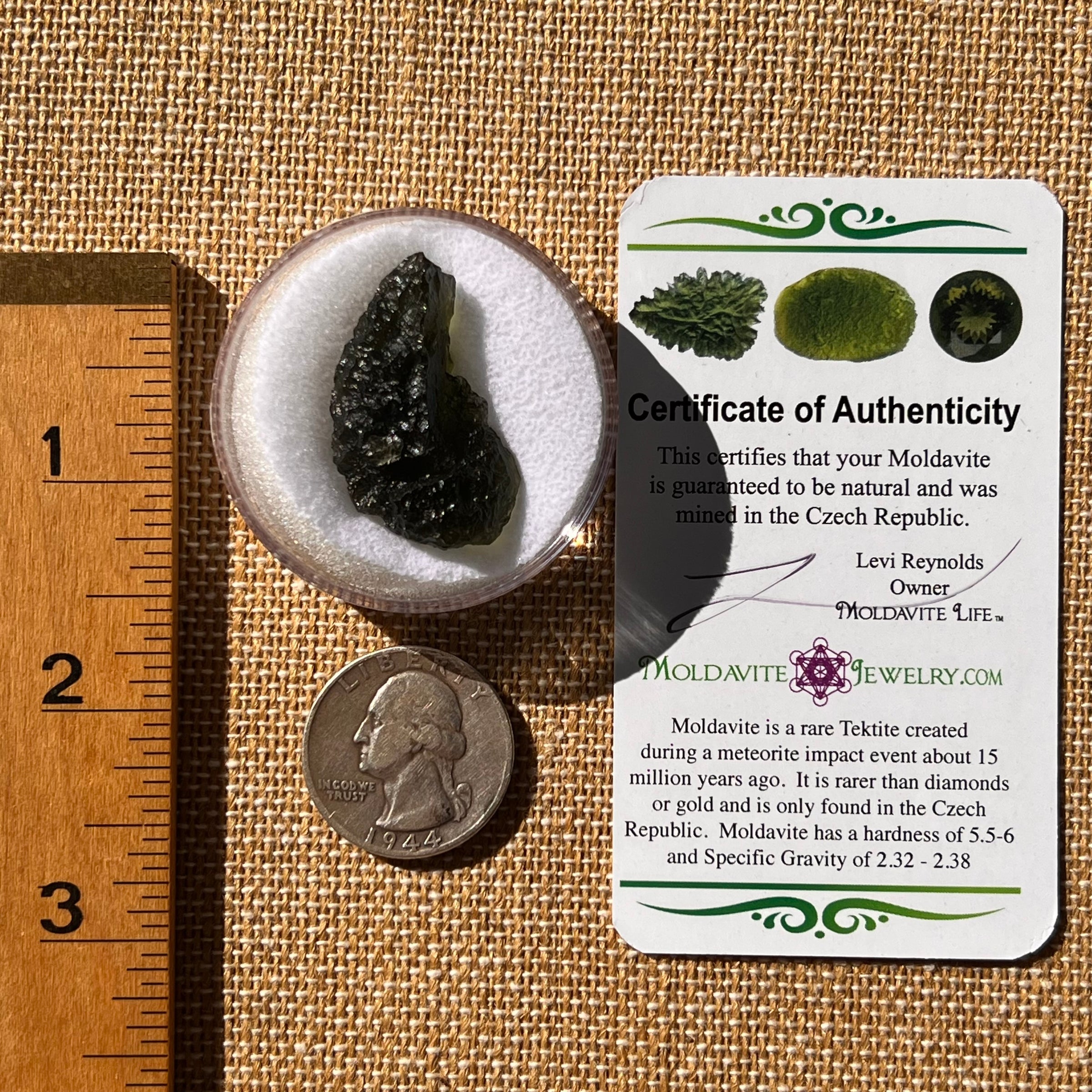Moldavite 6.6 grams #2222-Moldavite Life