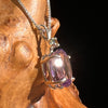 Moldavite & Amethyst Necklace Sterling Silver #2286-Moldavite Life