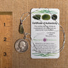 Moldavite & Amethyst Necklace Sterling Silver #6706-Moldavite Life