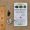 Moldavite & Amethyst Necklace Sterling Silver #6777-Moldavite Life