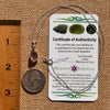 Moldavite & Amethyst Necklace Sterling Silver #7625-Moldavite Life
