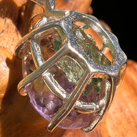 Moldavite & Ametrine Pendant Sterling Silver #8869-Moldavite Life