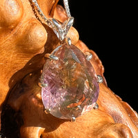 Moldavite & Ametrine Pendant Sterling Silver #8869-Moldavite Life