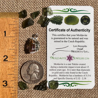 Moldavite & Ametrine Pendant Sterling Silver #8869-Moldavite Life
