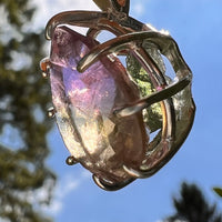 Moldavite & Ametrine Pendant Sterling Silver #8870-Moldavite Life