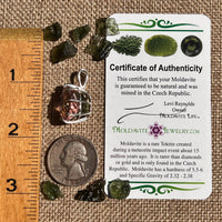 Moldavite & Ametrine Pendant Sterling Silver #8871-Moldavite Life