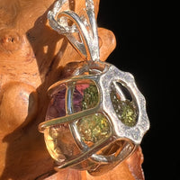 Moldavite & Ametrine Pendant Sterling Silver #8872-Moldavite Life