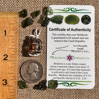 Moldavite & Ametrine Pendant Sterling Silver #8873-Moldavite Life