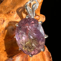 Moldavite & Ametrine Pendant Sterling Silver #8874-Moldavite Life