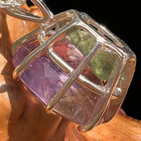 Moldavite & Ametrine Pendant Sterling Silver #8874-Moldavite Life