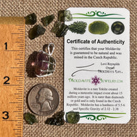 Moldavite & Ametrine Pendant Sterling Silver #8874-Moldavite Life