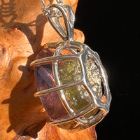 Moldavite & Ametrine Pendant Sterling Silver #8875-Moldavite Life