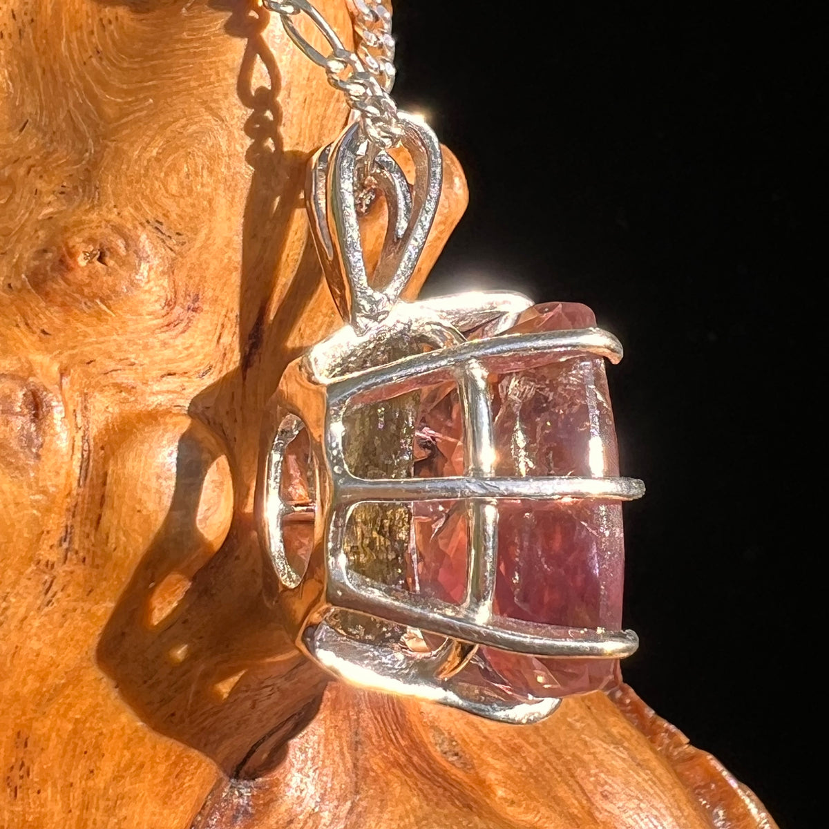 Moldavite & Ametrine Pendant Sterling Silver #8877-Moldavite Life