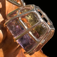 Moldavite & Ametrine Pendant Sterling Silver #8877-Moldavite Life