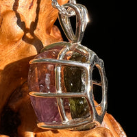 Moldavite & Ametrine Pendant Sterling Silver #8878-Moldavite Life