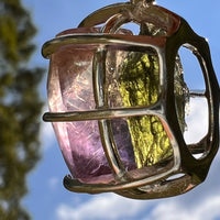 Moldavite & Ametrine Pendant Sterling Silver #8878-Moldavite Life