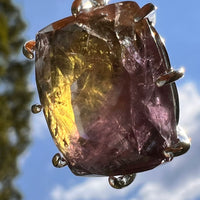 Moldavite & Ametrine Pendant Sterling Silver #8878-Moldavite Life