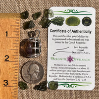 Moldavite & Ametrine Pendant Sterling Silver #8878-Moldavite Life