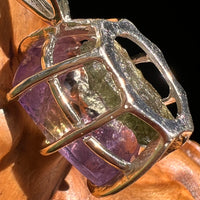 Moldavite & Ametrine Pendant Sterling Silver #8879-Moldavite Life
