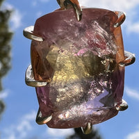 Moldavite & Ametrine Pendant Sterling Silver #8879-Moldavite Life