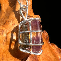 Moldavite & Ametrine Pendant Sterling Silver #8879-Moldavite Life