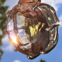 Moldavite & Ametrine Pendant Sterling Silver #8880-Moldavite Life