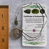 Moldavite & Blue Sapphire Necklace Sterling Silver #5042-Moldavite Life