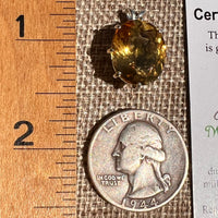 Moldavite & Citrine "Hidden Gem" Pendant Sterling Silver #8498-Moldavite Life