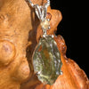 Moldavite & Citrine Necklace Sterling Silver #5513-Moldavite Life