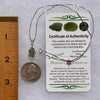 Moldavite & Citrine Necklace Sterling Silver #5519-Moldavite Life