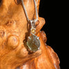 Moldavite & Citrine Necklace Sterling Silver #5520-Moldavite Life