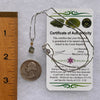 Moldavite & Citrine Necklace Sterling Silver #5521-Moldavite Life