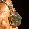 Moldavite & Citrine Necklace Sterling Silver #6679-Moldavite Life