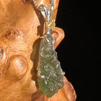 Moldavite & Citrine Necklace Sterling Silver #6681-Moldavite Life