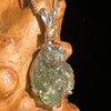 Moldavite & Citrine Necklace Sterling Silver #6682-Moldavite Life