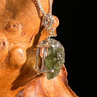Moldavite & Citrine Necklace Sterling Silver #8792-Moldavite Life