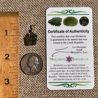 Moldavite & Citrine Necklace Sterling Silver #8792-Moldavite Life