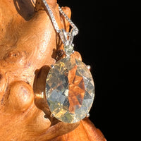 Moldavite & Citrine Pendant Sterling Silver #8497-Moldavite Life