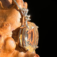 Moldavite & Citrine Pendant Sterling Silver #8497-Moldavite Life