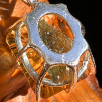 Moldavite & Citrine Pendant Sterling Silver "Hidden Gem" #8965-Moldavite Life