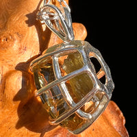 Moldavite & Citrine Pendant Sterling Silver "Hidden Gem" #8966-Moldavite Life