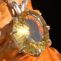 Moldavite & Citrine Pendant Sterling Silver "Hidden Gem" #8966-Moldavite Life