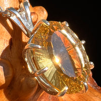 Moldavite & Citrine Pendant Sterling Silver "Hidden Gem" #8966-Moldavite Life