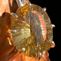 Moldavite & Citrine Pendant Sterling Silver "Hidden Gem" #8966-Moldavite Life