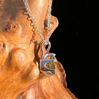 Moldavite Gem Necklace Sterling Silver #7873-Moldavite Life