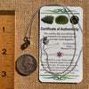 Moldavite Gem Necklace Sterling Silver #7873-Moldavite Life