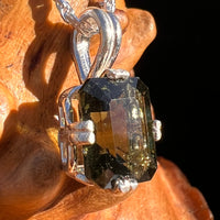 Moldavite Gem Pendant Sterling Silver #6116-Moldavite Life