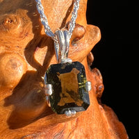 Moldavite Gem Pendant Sterling Silver #6116-Moldavite Life