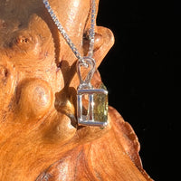 Moldavite Gem Pendant Sterling Silver #7871-Moldavite Life