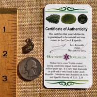 Moldavite Gem Pendant Sterling Silver #7871-Moldavite Life